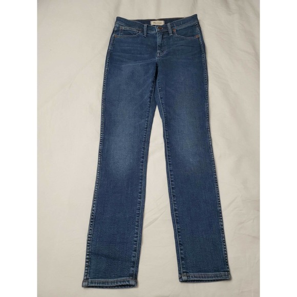 Madewell Women's 10" High-Rise Skinny Jeans in Wendover Wash Size 27 MA616 - Picture 4 of 12